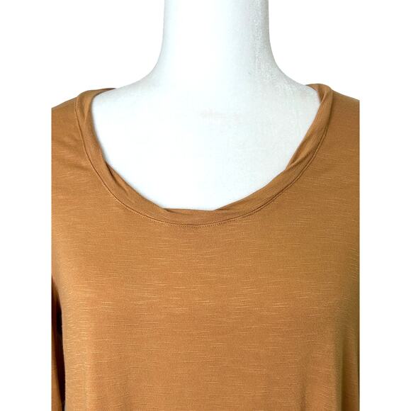 Soft Surroundings Soft and Silky Caramel Butterscotch Basic Tunic Top Small - Picture 2 of 7